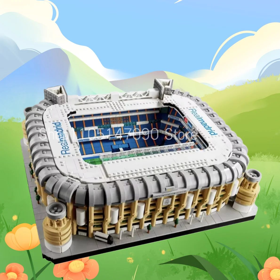 ชุดตัวต่อปราสาทยุคกลางแบบโมดูลาร์ วิวถนนโลก ปราสาทเวทมนตร์ โรงแรมปราสาท ของเล่นตัวต่อ DIY รูปสิงโต ของขวัญสำหรับเด็ก