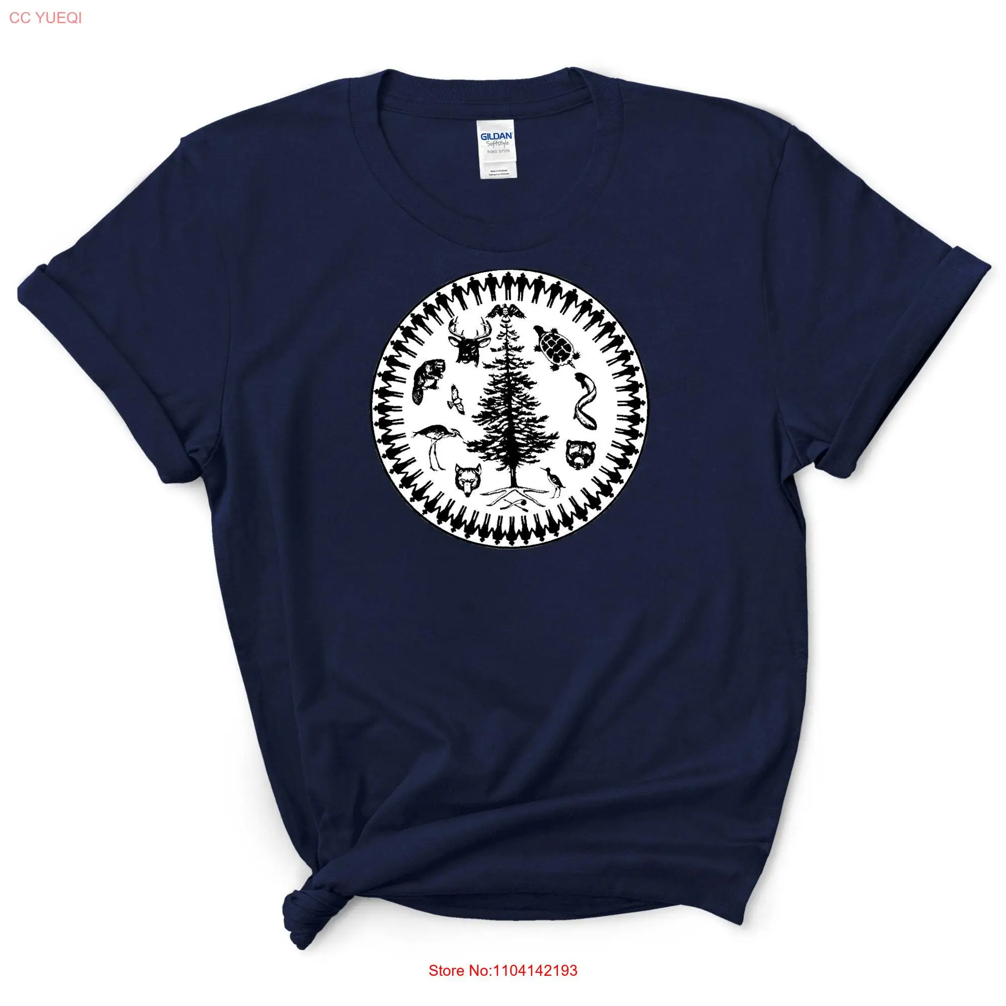 Montreal Tree Of Peace T Shirt The Great Iroquois First Nations Treaty  long or short sleeves