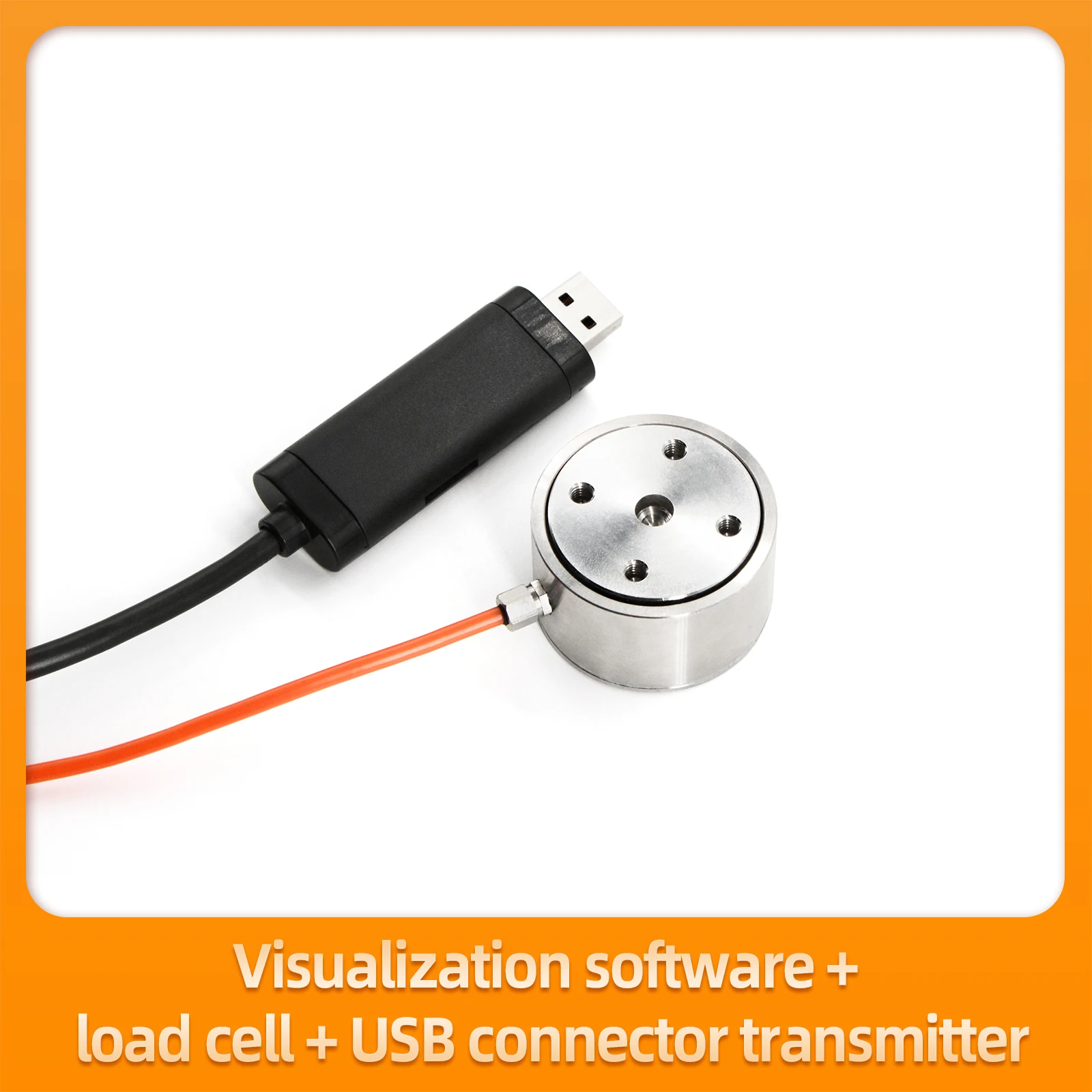 Micro Column Load Cell Sensor and Software Kit,Real-Time Curve Graph,Data export,5KG 10KG 20KG 30KG 50KG 200KG 300KG 500KG 1T 2T
