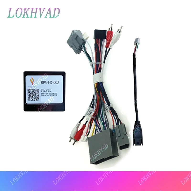 

Android автомобильный радиоприемник Canbus Box декодер для Chevrolet Blazer Ford Explorer Escape 16-контактный жгут проводов разъем кабель питания