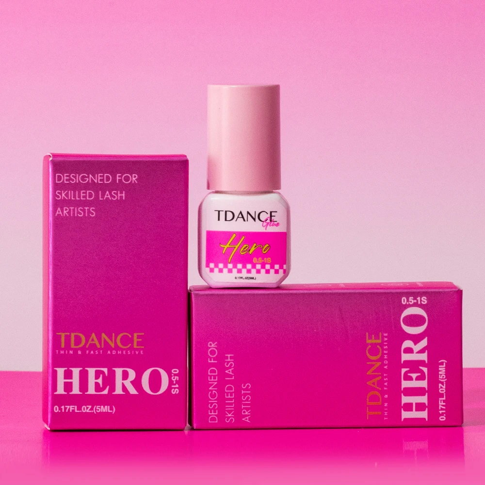 TDANCE 0.5-1秒速乾 ヘローアイラッシュエクステンション グルー 5ml アップグレードパッケージ 長持ち 7-8週間持続 アイラッシュエクステンション用
