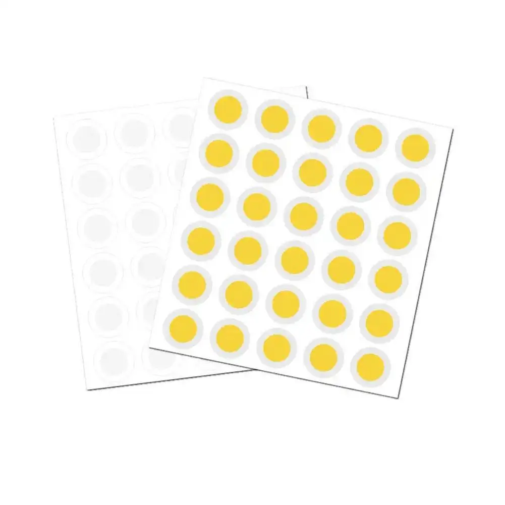 Patchs autocollants anti-UV, 60 pièces, stickers imperméables, auto-adhésifs, rappel de détection, protection transparente, soleil, D8Z3