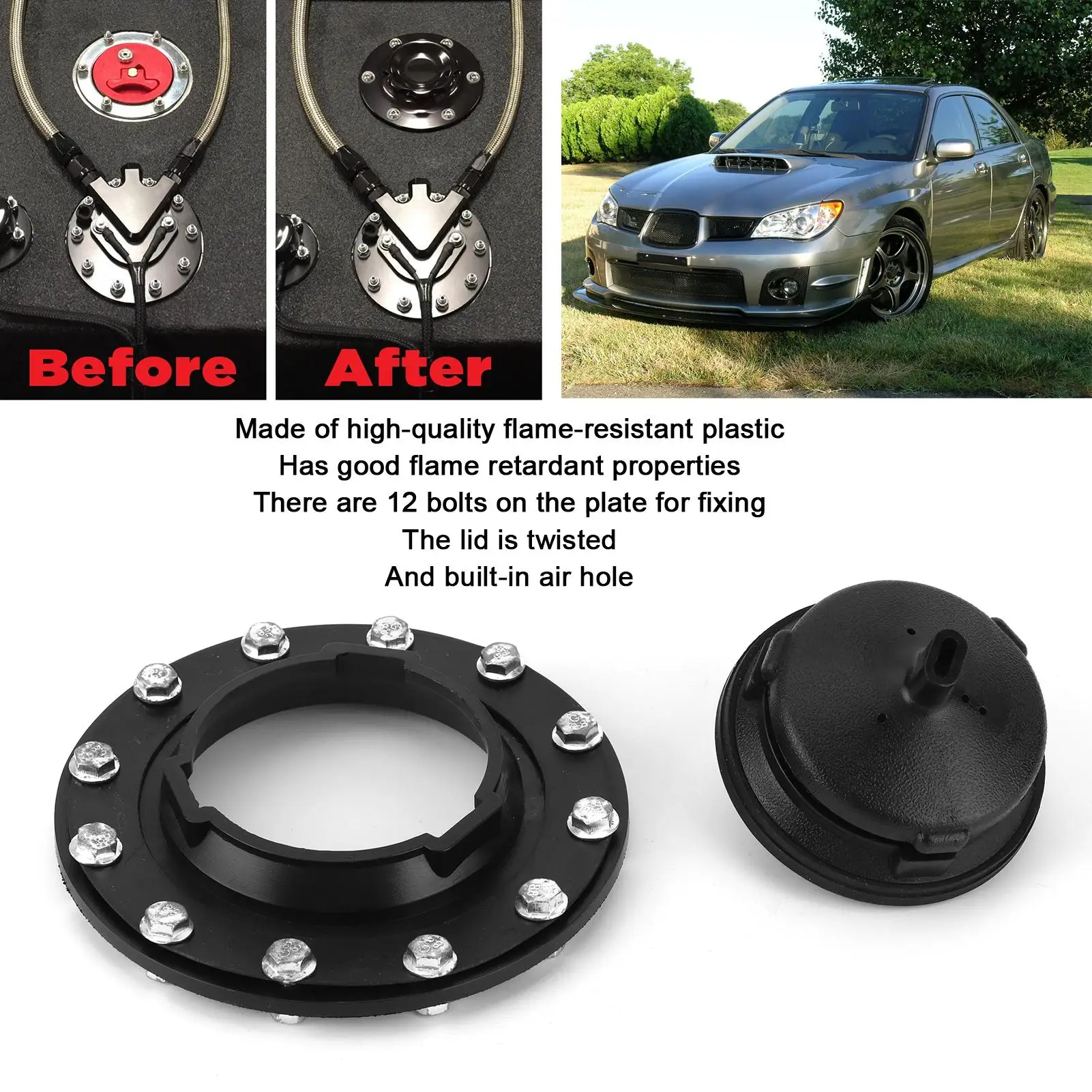 

Крышка заливной горловины бензобака топливного ячейка, поворотная крышка, фитинг, огнестойкость с гайковым болтом, универсальный