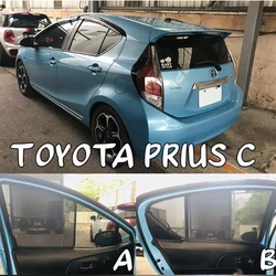 For Toyota Prius C Aqua 2012-2019 Magnetic Car Rear Side Baby Window SunShade Shield Front Windshield Curtain Sun shade Visor