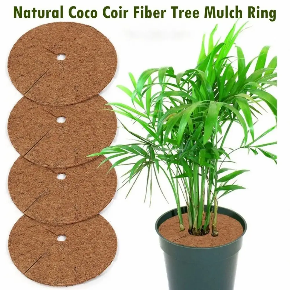 Thick Flower Pot Disc Mat High Quality Anti Grass Natural Coconut Fiber Weeding Barrier Tree Guard Mat Planters