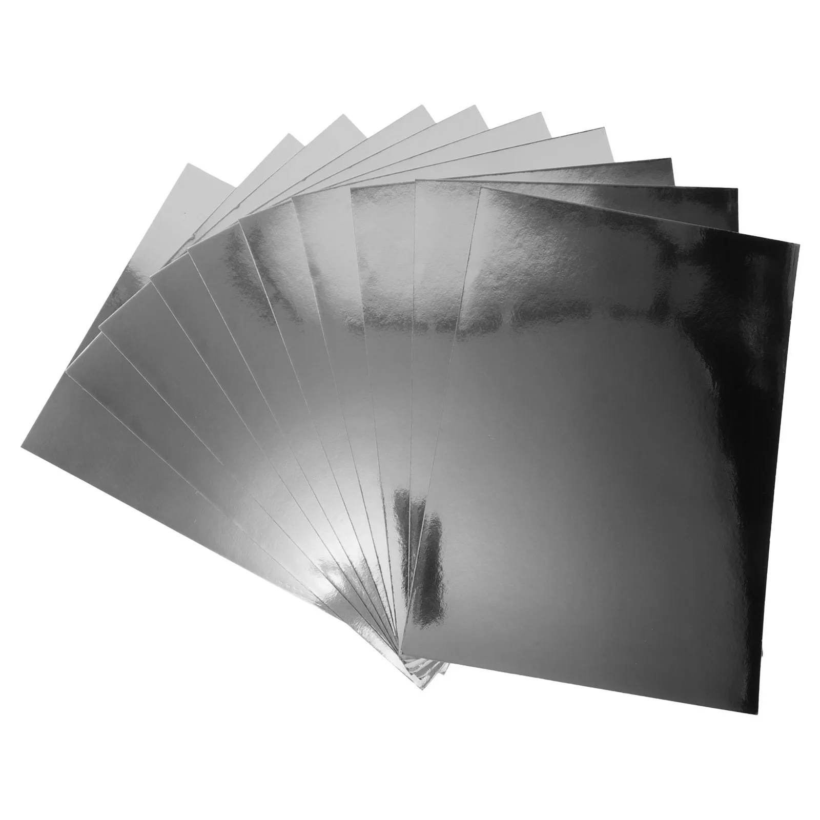 10 Sheets A4 Gold Mirror Cardstock Metallic Paper for DIY Crafts Decorative Rectangle Printing Children Handmade