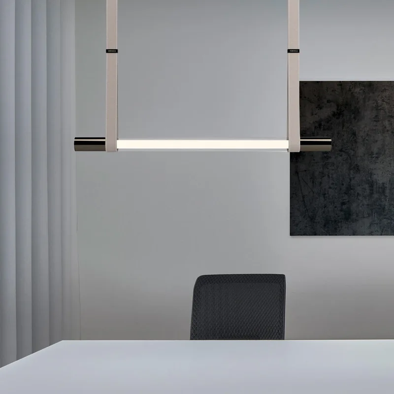 Designer Leather Belt Pendant Light Luxury Long Belt Pendant lamp for Restaurant Dining Room Long Hanging Lights Fixture