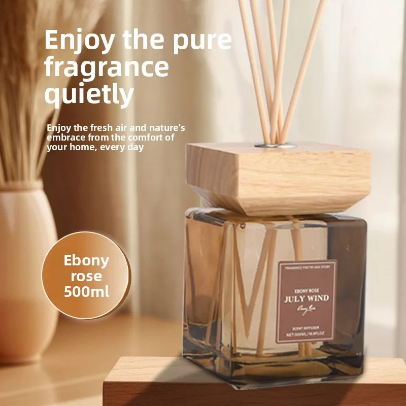 Ebony Rose 500ml Fireless Aromatherapy Premium Sense Household Indoor Toilet Lasting Fragrance Ornament