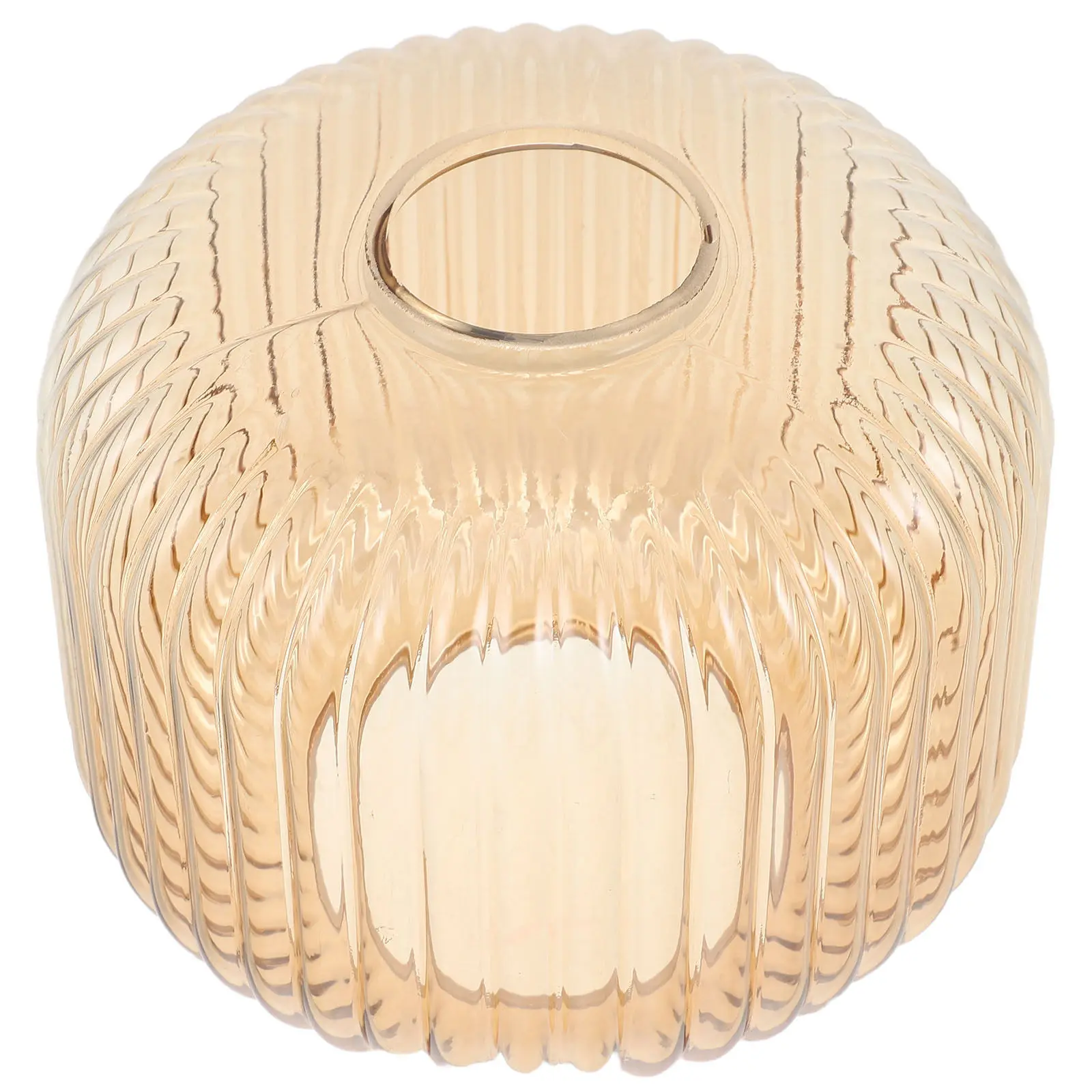 Cylindrical Glass Lamp Shade Replacement for E26 E27 Sockets Water Ripple Textured Vintage Pendant Lampshade Decorative Ceiling