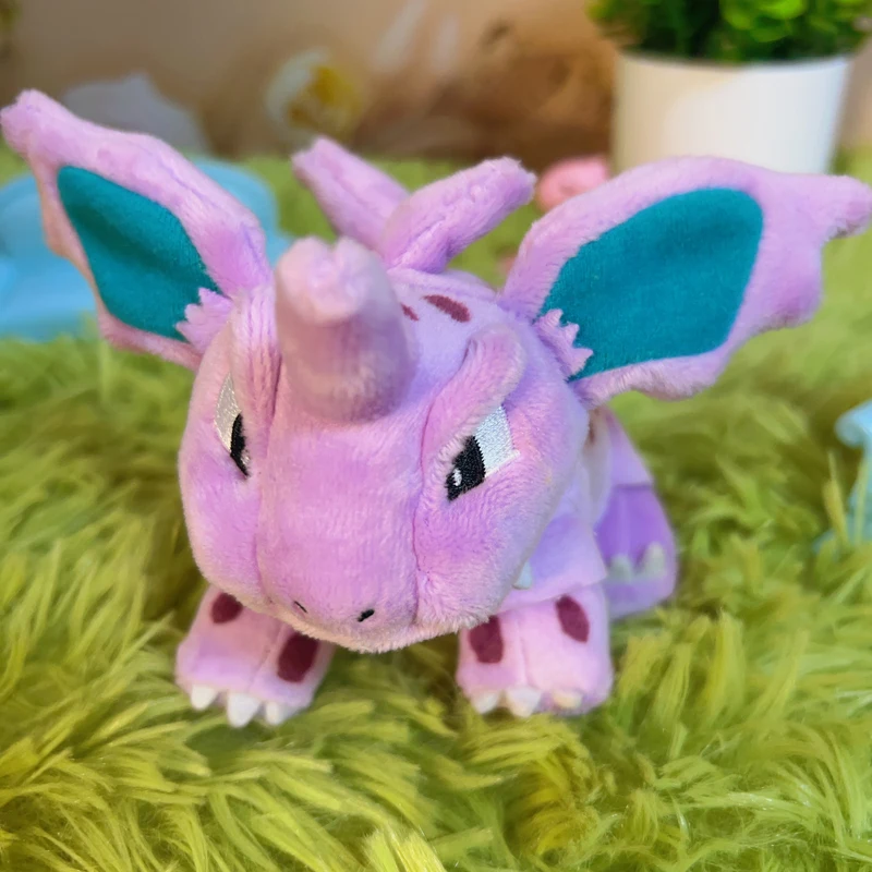 

Japanese Pokemon Genuine Fit Nidorino Plush Toy Dolls Cute Soft Children Christmos Birthday Gifts