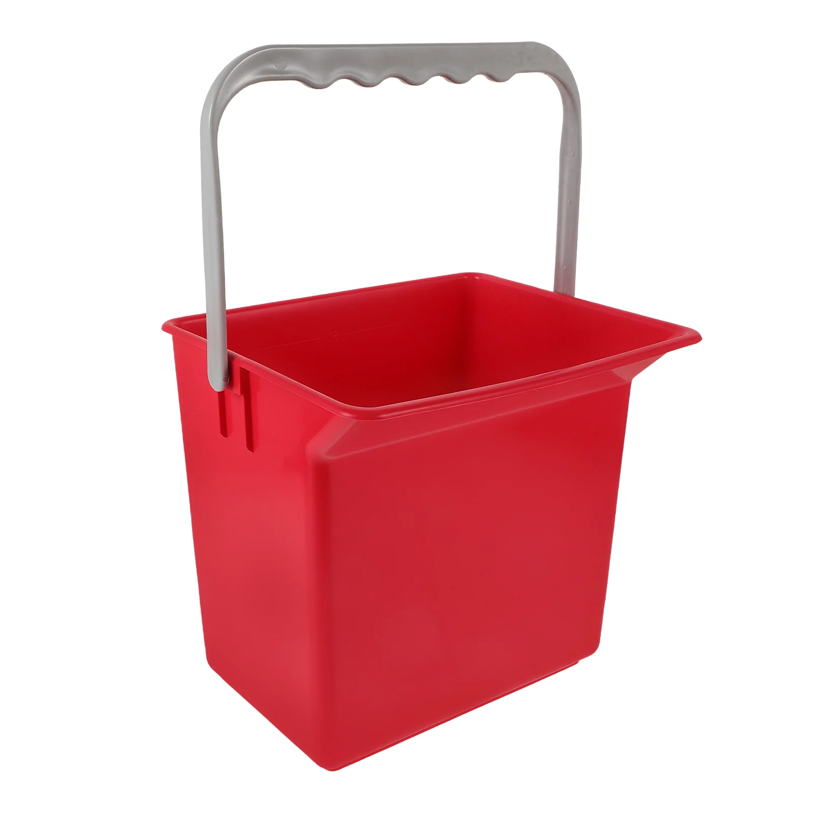 

Large Rectangular Plastic Bucket With Handle For Car Trash Multipurpose Utility Pail Portable Water Pail With Spout Cleaning Sup