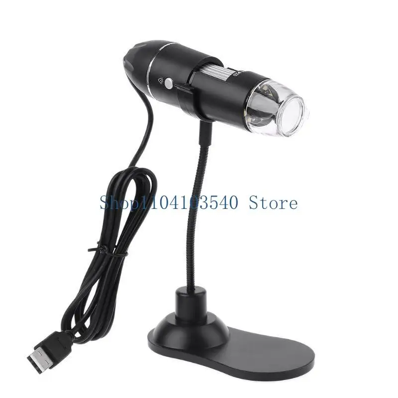 02DC USB Digital Microscope 0X to 1000x Microscope Magnifier Handheld Microscope Camera with 8 Lights for Windows