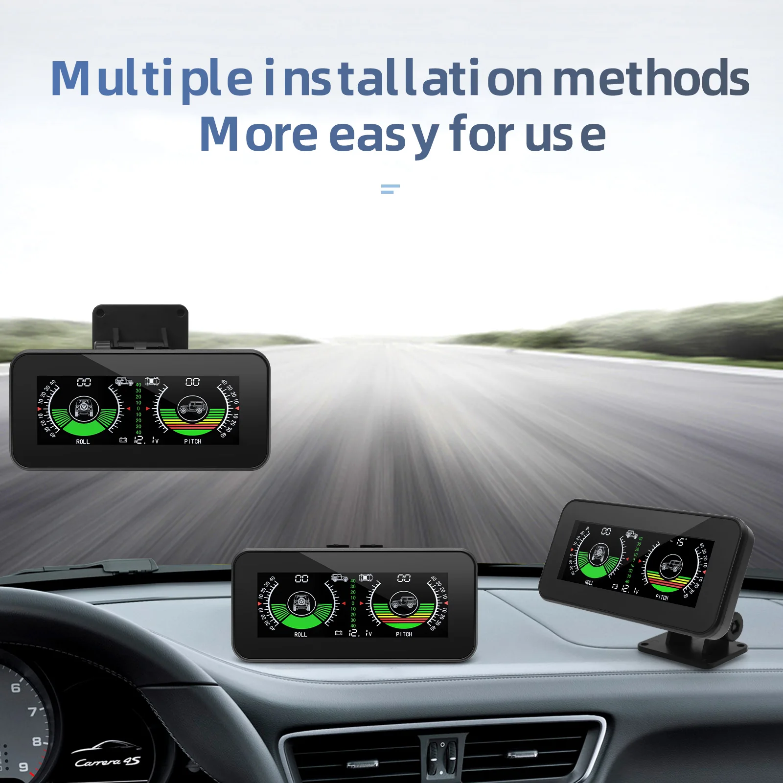 M60 / M50 Head-Up-Display Geschwindigkeits- und Neigungsmesser Digitaler GPS-Neigungsmesser Auto HUD-Kompass Geschwindigkeitswarnung 4x4 Offroad-Zubehör – Detail 26