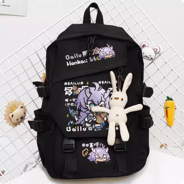 

Anime Honkai: Star Rail Bailu Schoolbag Backpack High-capacity Computer Casual Shoulder Bag Student Messenger Bag 1867