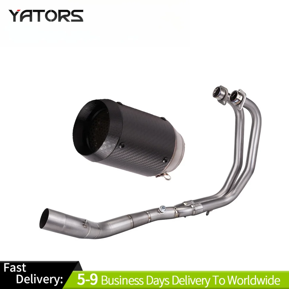 Exhaust System Whole System Muffler Exhaust Header Pipe Slip-On For Yamaha YZF R3 MT-03 2021-24 Exhausts Pipes