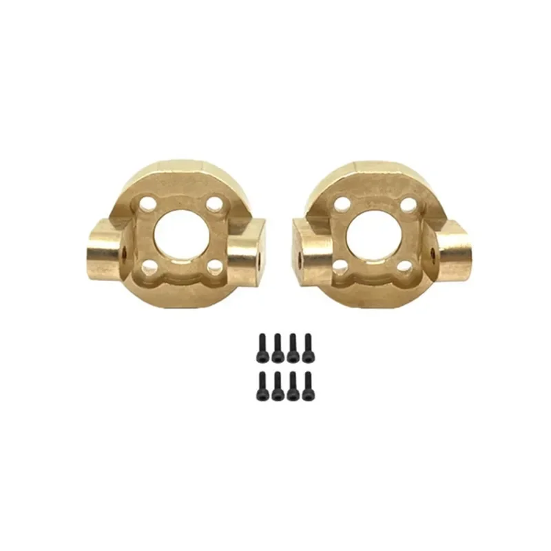 Fit for MJX 1/8 H8H New Version RC Car Spare Parts Premium Metal Upgrade Solid Brass Front Axle C Mount Base