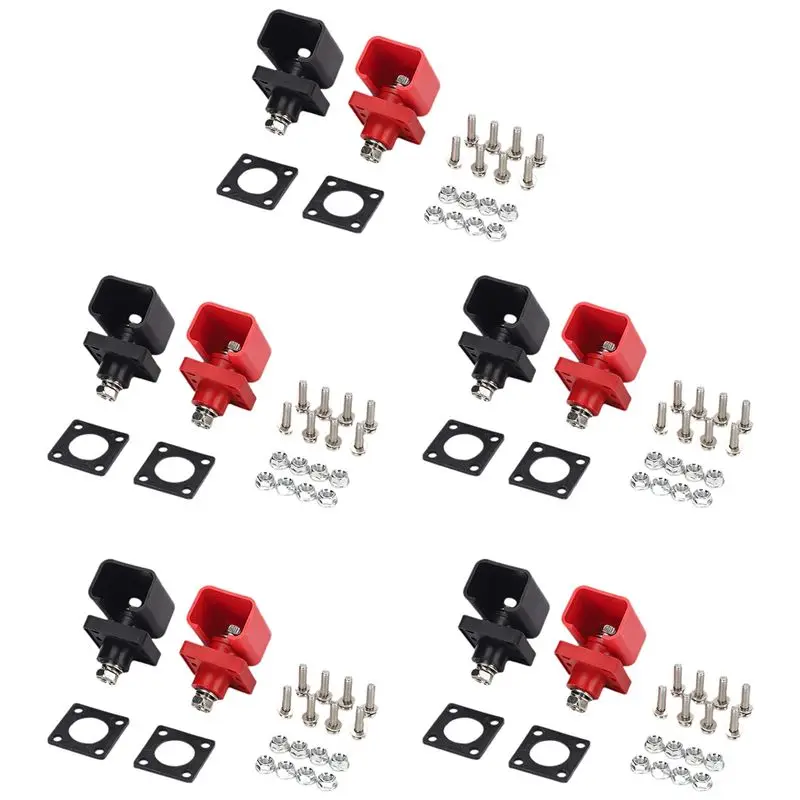 ABFU-10Pcs 200A Energy Storage Lithium Battery Terminal High Current Lithium Battery Copper Terminal Connector