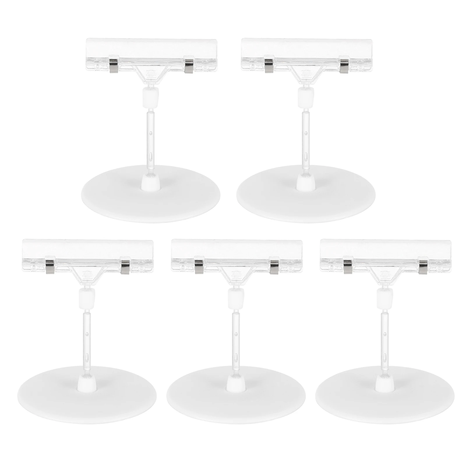 

5 Sets Poster Holder Supermarket Tag Display Food Label Rack Desk Sign Stand Lightweight POP Display Advertising