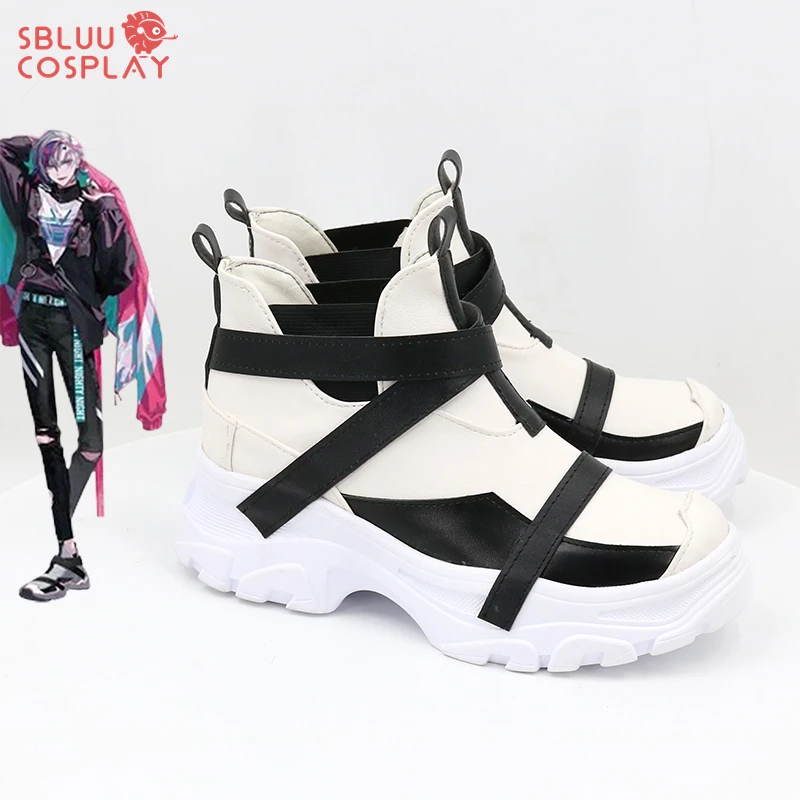 SBluuCosplay Virtual YouTuber Fuwa Minato Cosplay Shoes Custom Made Boots