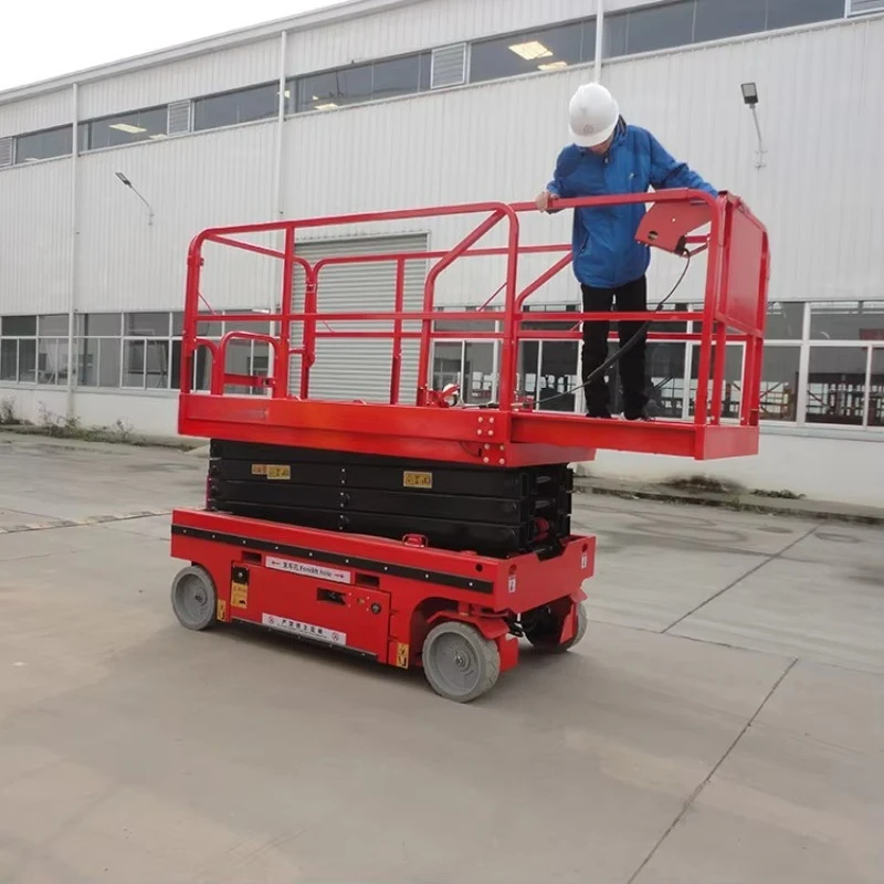 Electric Scissor Lift Self Propelled Aerial Work Platform Hydraulic Lifting Equipment Warehouse Factory Vertical Lift