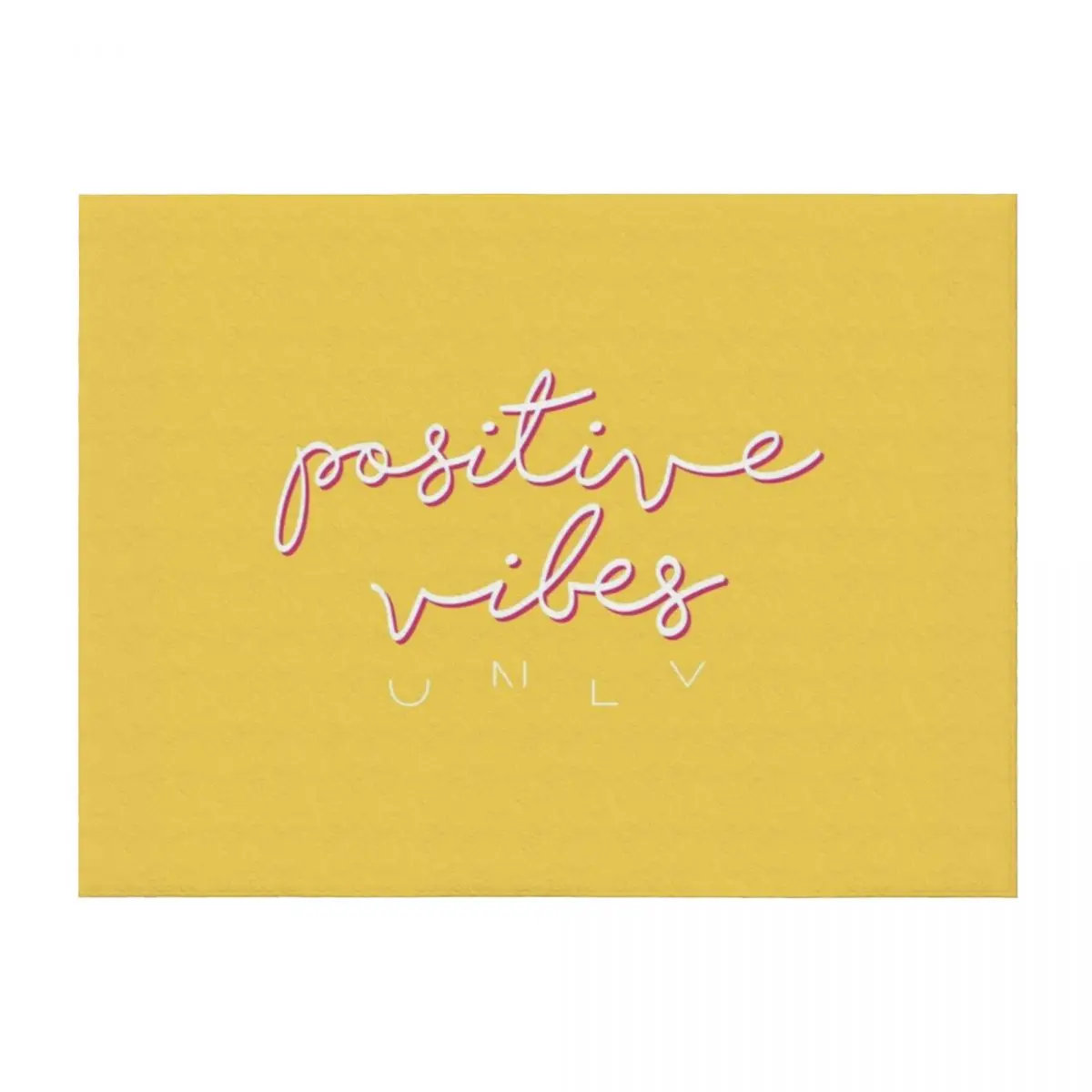 

POSITIVE VIBES ONLY YELLOW Throw Blanket warm winter warm for winter for winter Sleeping Bag Blankets