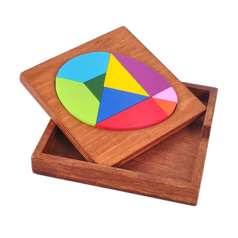 Cajas De madera Rompecabezas en forma De huevo y Rompecabezas Juegos De rompecabezas Montessori Tangram Juegos De Ingenio y Habilidad Mental