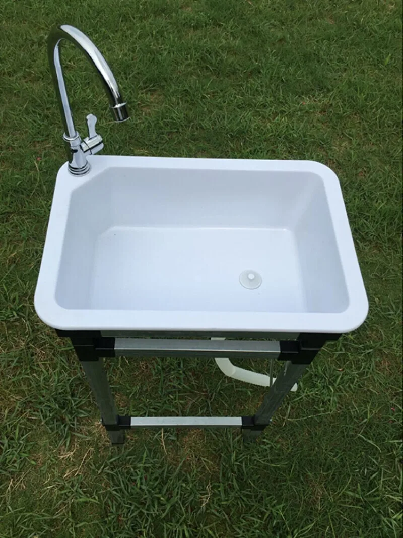 removable floor standing hand wash basin Construction site temporary simple wash basin with Bracket