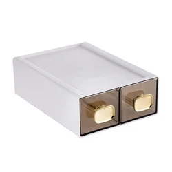 Desktop Ins Multi-Stacked Storage Box Dormitory Desk Transparent Drawer Student Stationery Office Small Hand Book