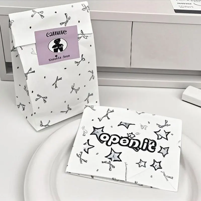 Original simple packaging sealing sticker unboxing tips Creative star y2k affordable sticker decoration