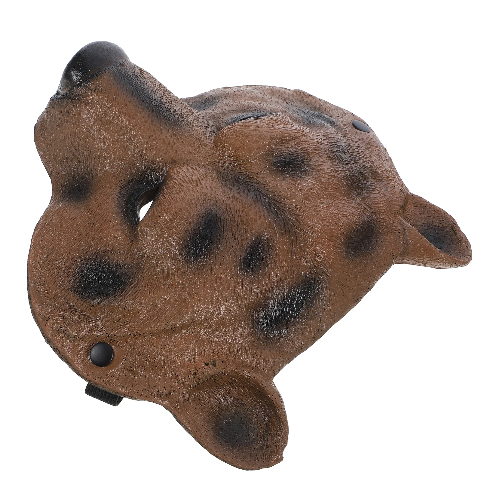 قناع وجه الدب للهالوين على شكل حيوانات كرتونية من البولي يوريثان، أقنعة تنكرية للحيوانات المبتسمة للبالغين