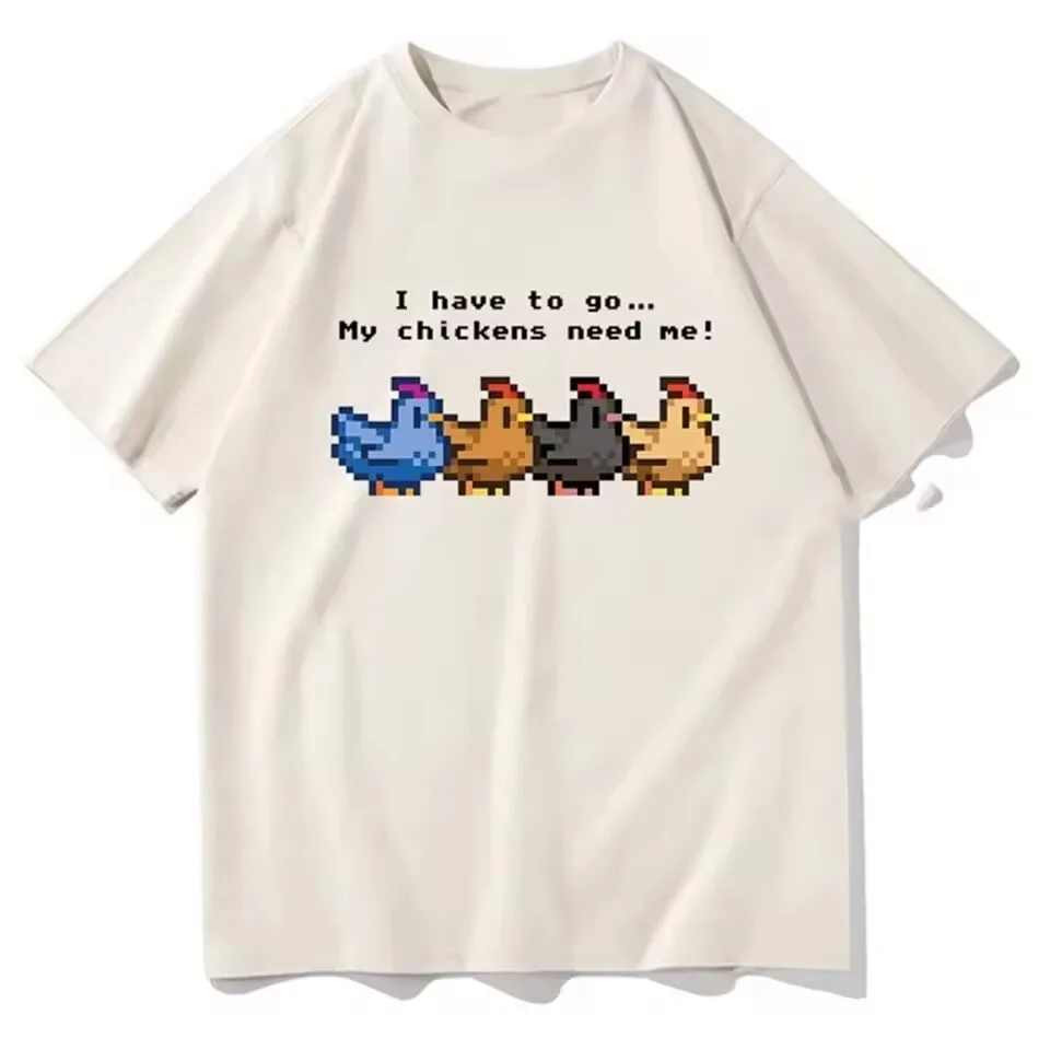 

Stardew Valley Top Tees Cotton High Quality teen Colorful korean clothes Gothic shirt aesthetic korean clothes Grunge