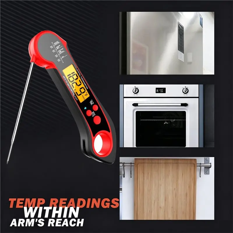 L68A Fast Precise Digital Food Thermometer Instant Read Food Thermometer For BBQ Grill Smoker Kitchen Steak Probe