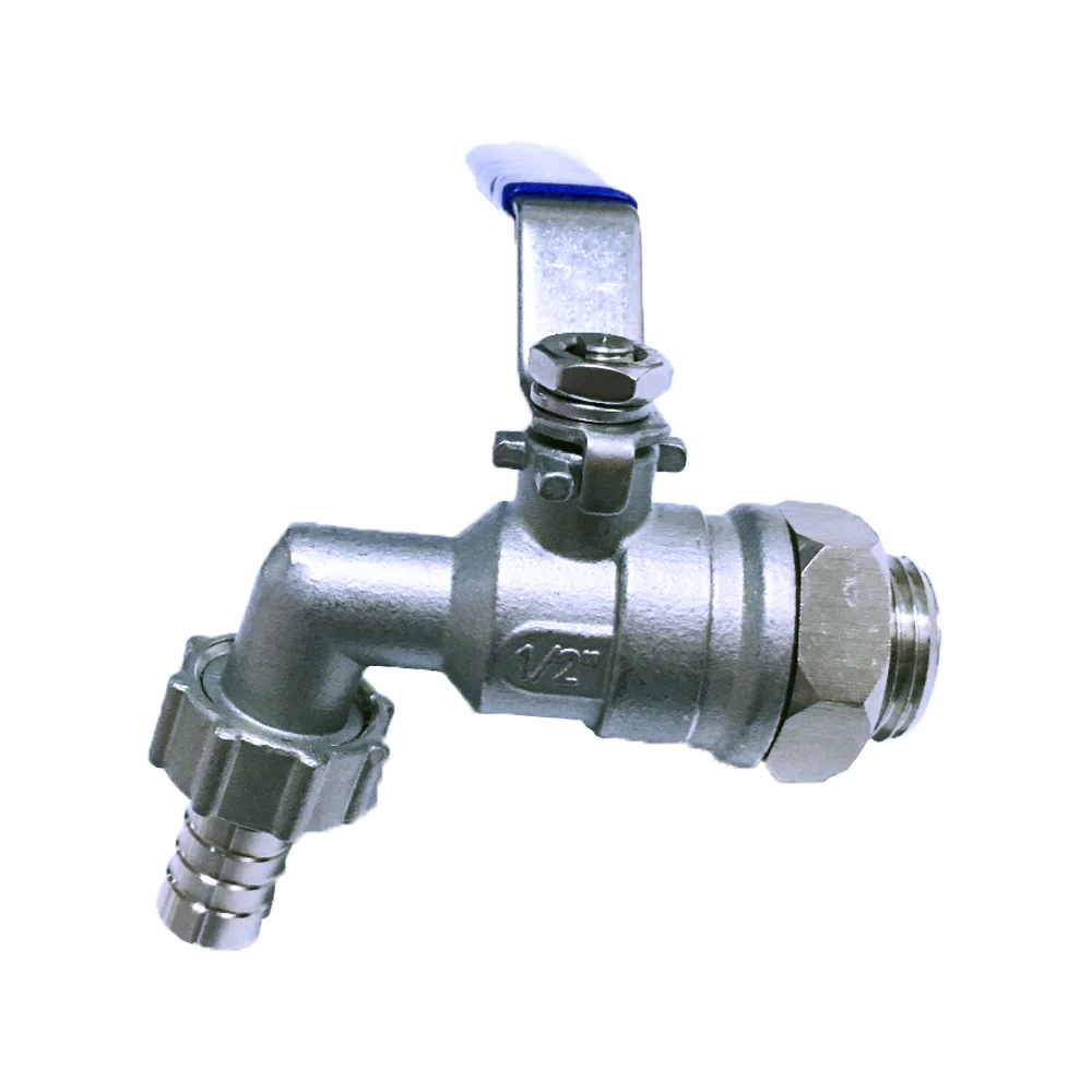 KegLand  Stainless Steel 1/2inch Tap / Ball Valve with 13mm Barb (RoboBrew or BrewZilla )