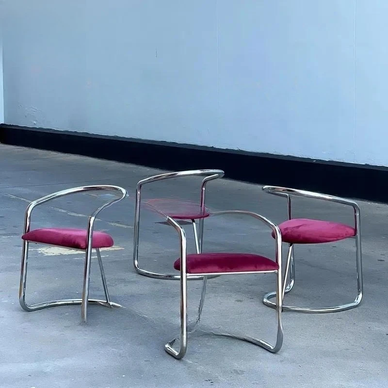 Modern Luxury Dining Chair with Sturdy Stainless Steel Frame for Home Office Bar Hotel Outdoor Commercial Use