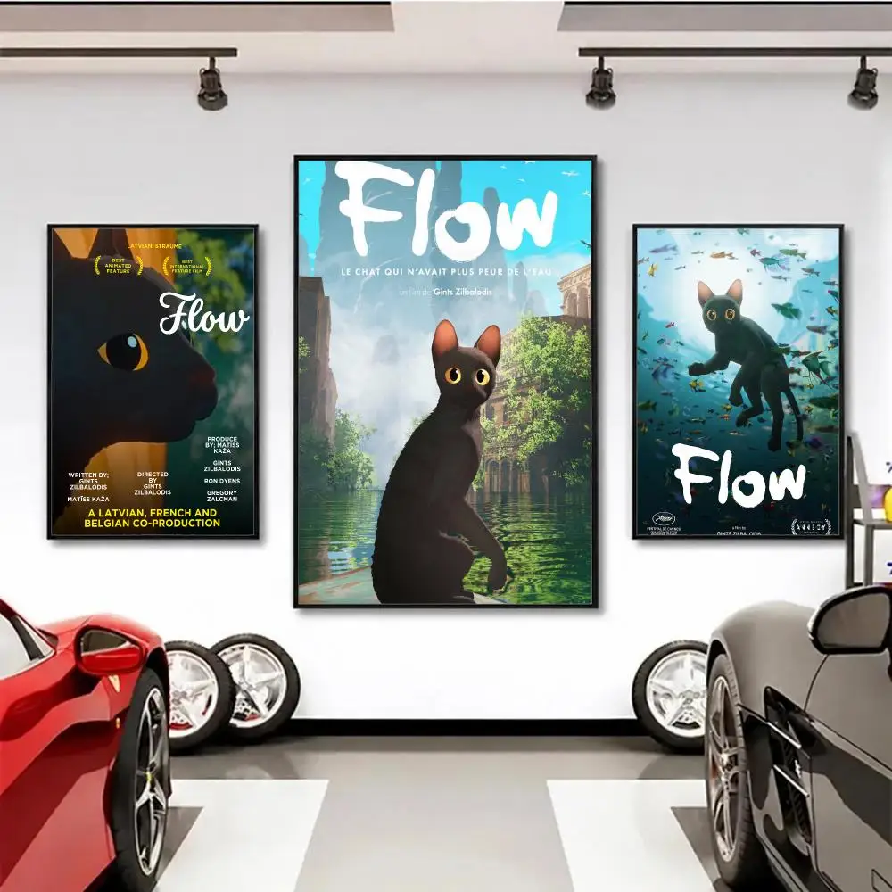 animation Flow Poster Wall Posters Art Print HD Print Self-Adhesive Waterproof Wall Stickers Room Decoration