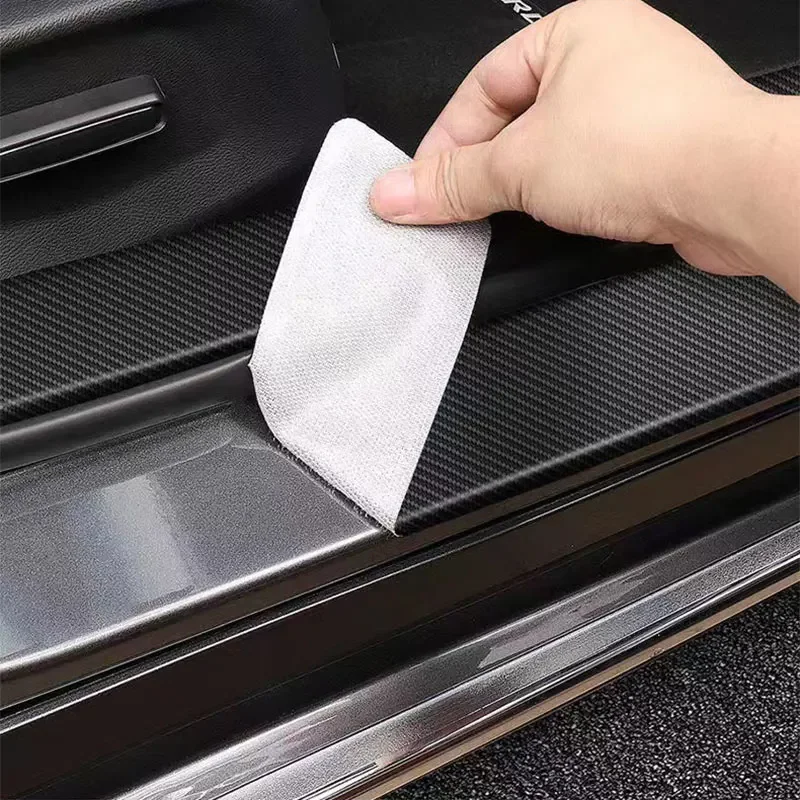 High quality Car Door Sill Carbon Fiber Sticker Threshold Side Anti Scratch Tape Waterproof Decal  For JEEP RENEGADE accessories view 4