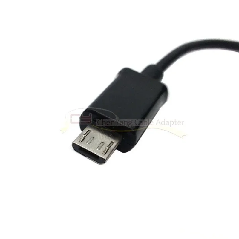 USB2.0 macho a conector largo de 8MM Micro USB 5p cable de carga de datos macho para teléfono Android
