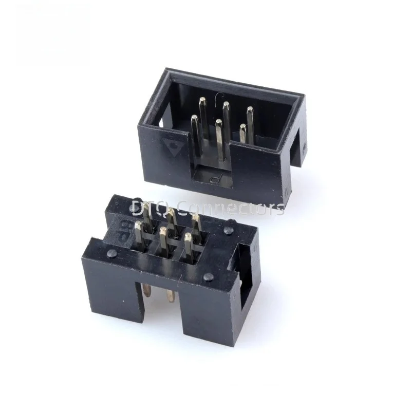 10Pcs 2mm 2.0mm Pitch DC3 Male Connector 6P 8P 10P 12 14 16 18 20 24 26 30 34 40 44 50 60 Pin DIP Straight Box Header IDC Socket