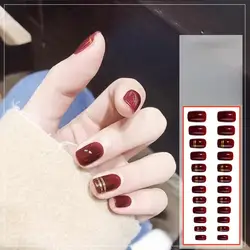 Herbruikbare 24 Stks/set Modieuze Graffiti Kleurrijke Valse Nail Kits Plastic Fake Nail Diy Voor Vrouwen