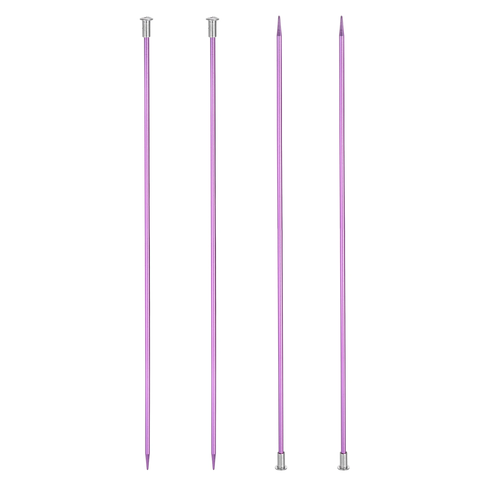 2/4Pcs Aluminum Knitting Needles 3-10mm Single Pointed Knitting Needle 13.8