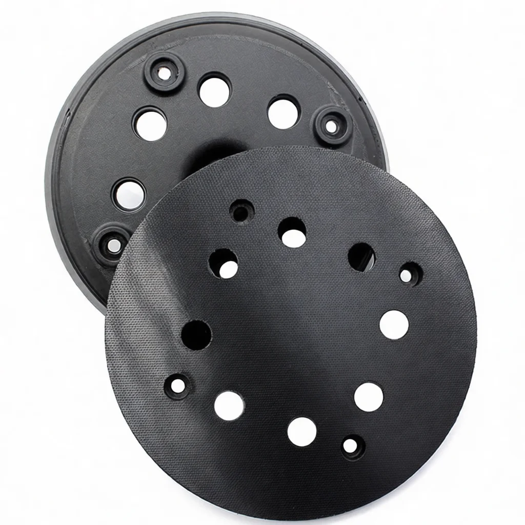 Replacement 5 Inch 8 Hole Backing Pad For Bosch Orbital Sander Hook Loop Sanding Disc Polishing Plate Tool Accessory Black