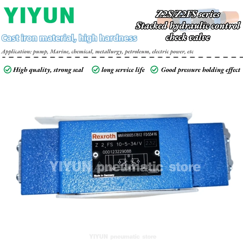 Z2S,Z2FS10,Z2FS6,Z2FS22,-5,2,31,8,1-34,44,3X,64,6X,3X,51,5X/V,2QV,S2,YIYUN,Stacked hydraulic control check valve,Z2S Z2FS series