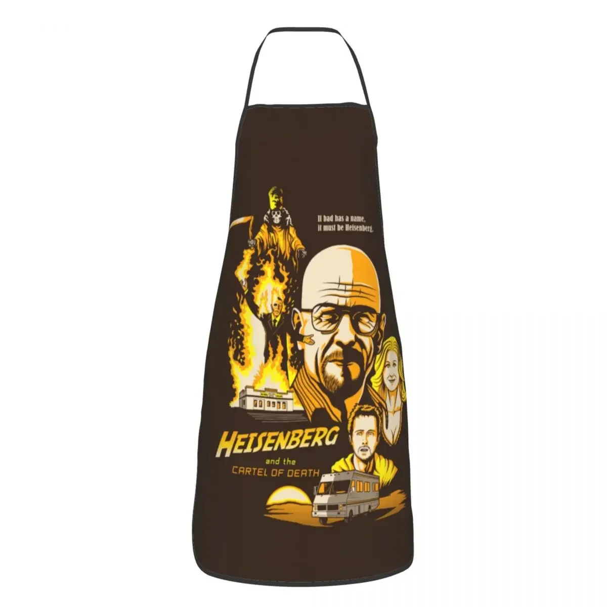 Walter White Breaking Bad Funny Aprons for Men Women Classic Heisenberg TV Adult Kitchen Chef Bib Tablier Cuisine Cooking Baking