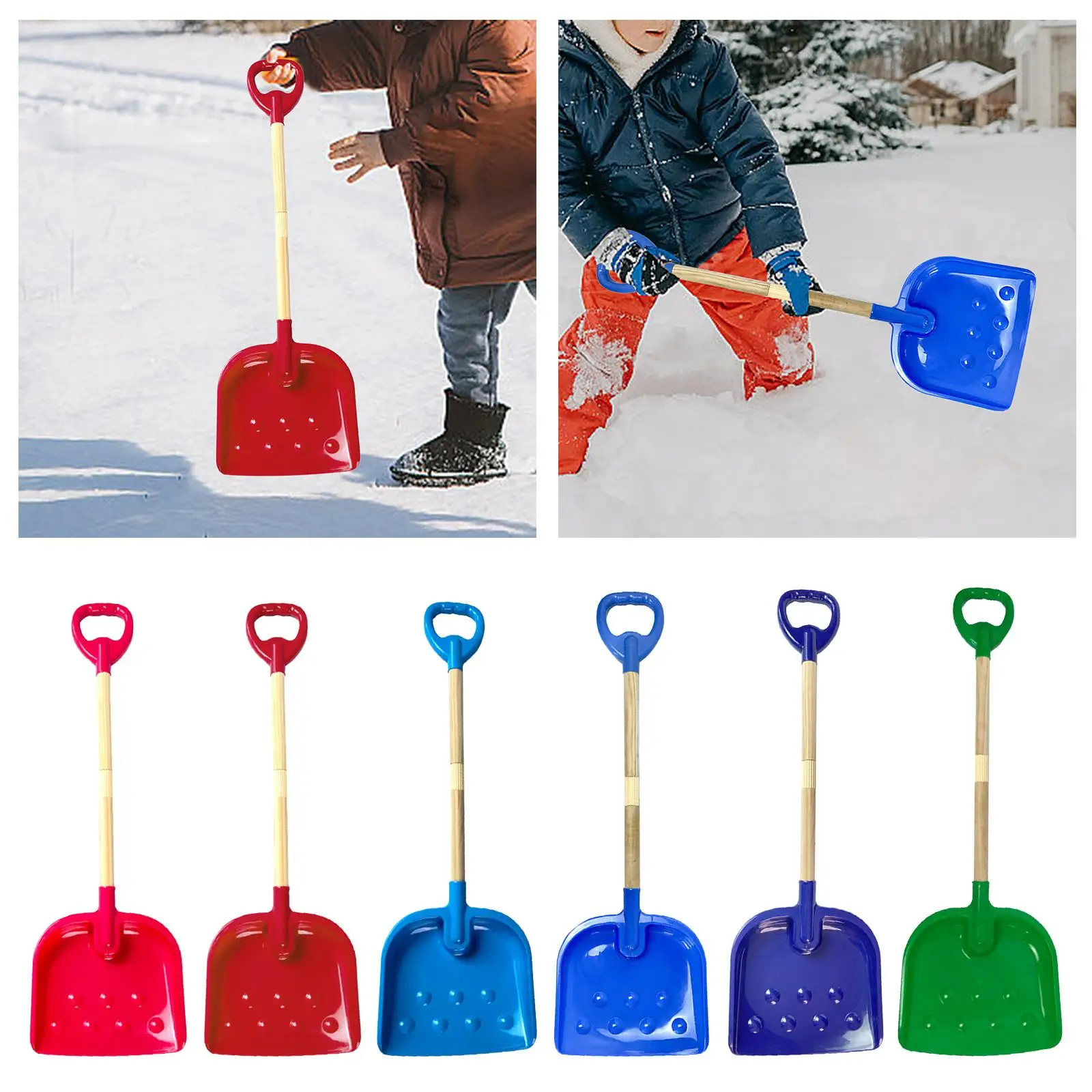 Beach Spade Sand Scoop for Kids Shoveling Digging Snowing Children Beach Sand Toy for Outdoor Summer Garden Snow Birthday Gifts