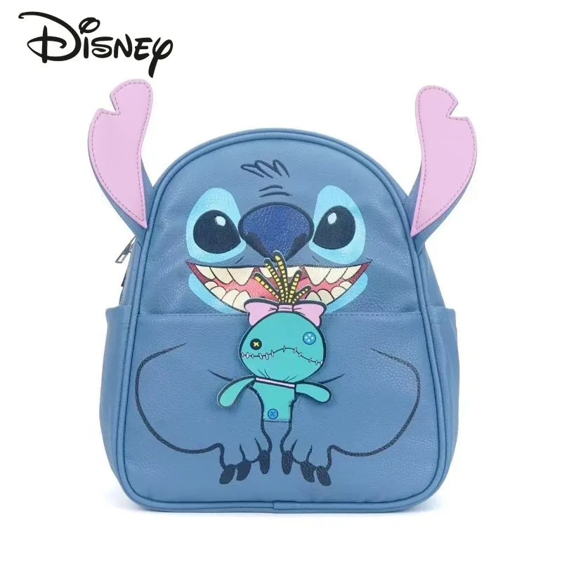 Disney Stitch New Children\'s School Bag Luxury Brand Fashion Children\'s Backpack Cartoon 3D Student School Bag Large Capacity