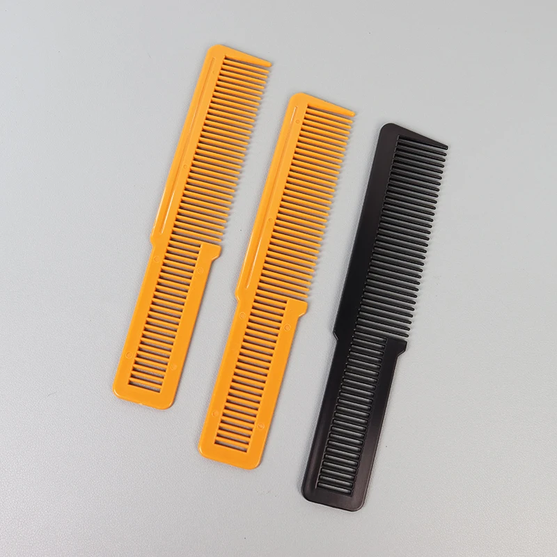 1 Piece of Plastic Hair Salon Specific Trimming Comb Anti-Static Plastic Flat Head Comb Hair Styling Comb