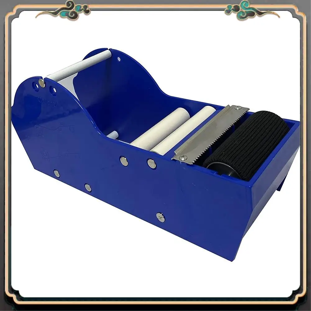 ASMA-Water Activated Gummed Paper Tape Packaging Dispenser 3 Inch Blue For Shipping, Carton And Box Sealing
