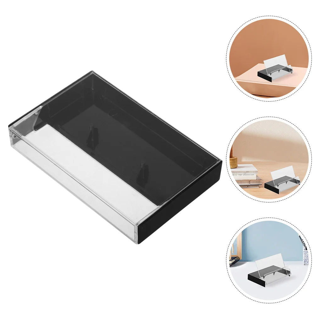 

6pcs Clear Plastic Tape Storage Box Vintage Design High Transparency Organizer Audio Protective Case For Recording Tapes
