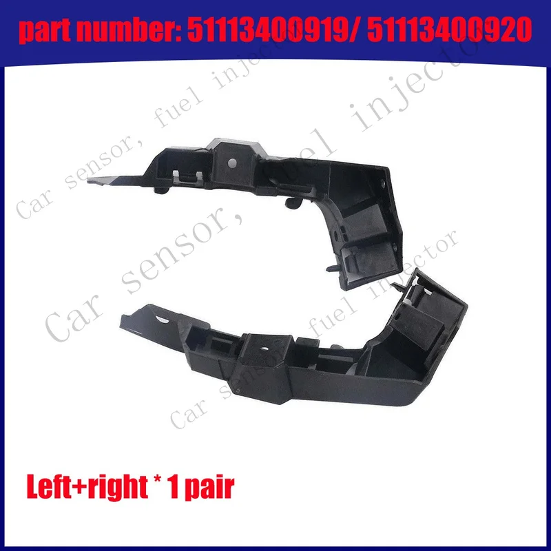 Q+ 1 Pair Front Left + Right Side Bumper Bracket Support For BMW X3 E83 2004-2010