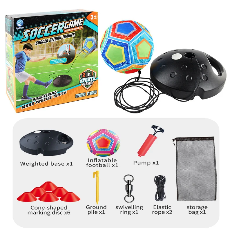 Children Outdoor Football Training Rebounder Sets Sports Toys Portable Stacking Football Goal Parent-Child Interactive Game Toys
